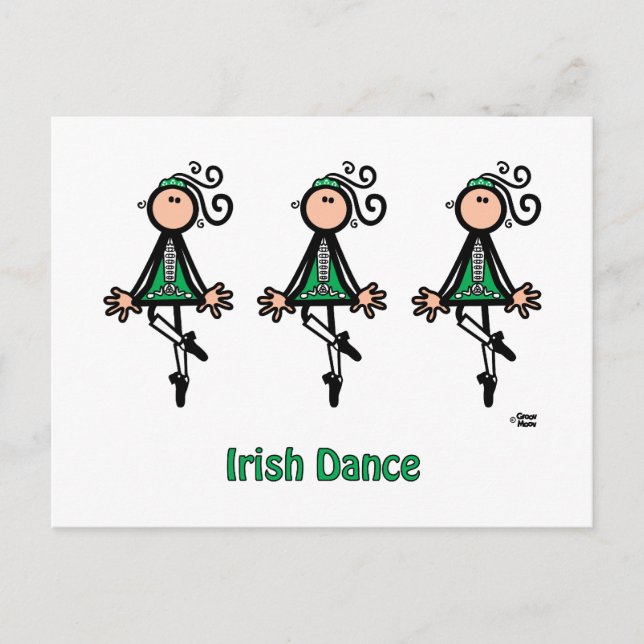 Cartão Postal Dança Irlandesa (Frente)