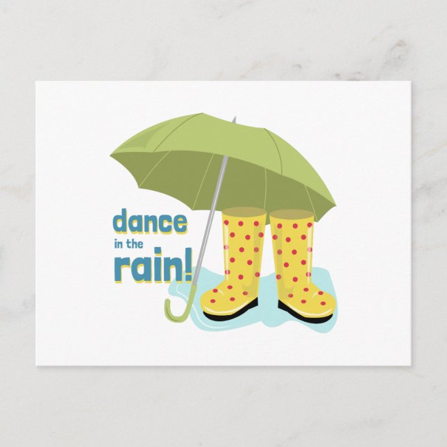 Cartão Postal Dança Na Chuva! (Frente)