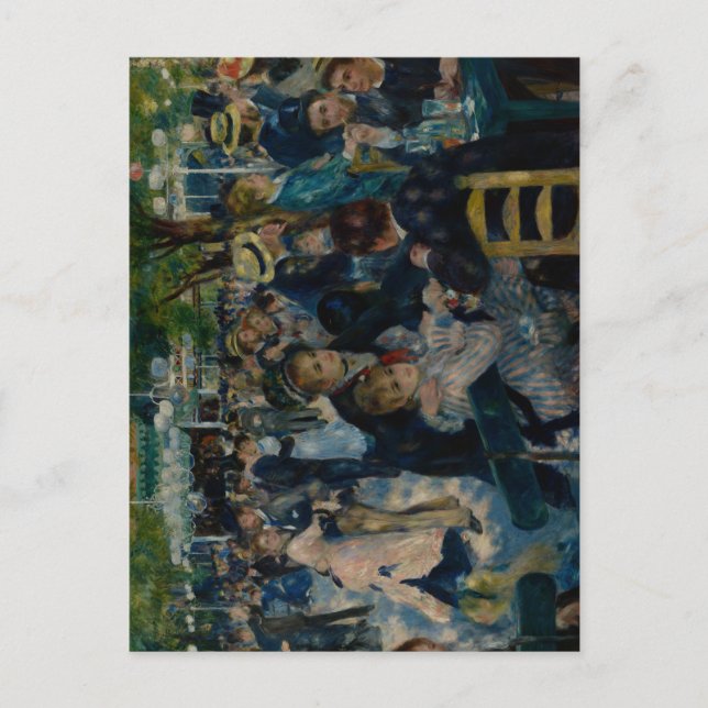 Cartão Postal Dança no Le Moulin de la Galette - Auguste Renoir (Frente)