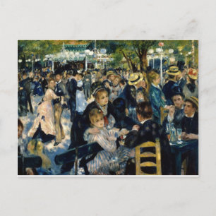 Cartão Postal Dança no Le Moulin de la Galette por Renoir