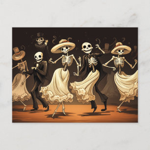 Cartão Postal Dança Swing Halloween