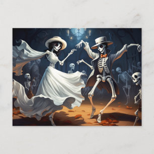 Cartão Postal Dança Swing Halloween