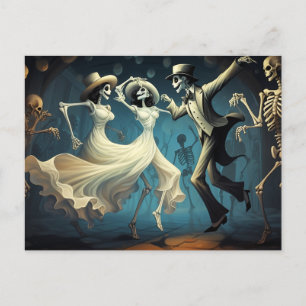Cartão Postal Dança Swing Halloween