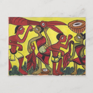 Cartão Postal Dança Tribal