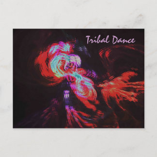CARTÃO POSTAL DANÇA TRIBAL