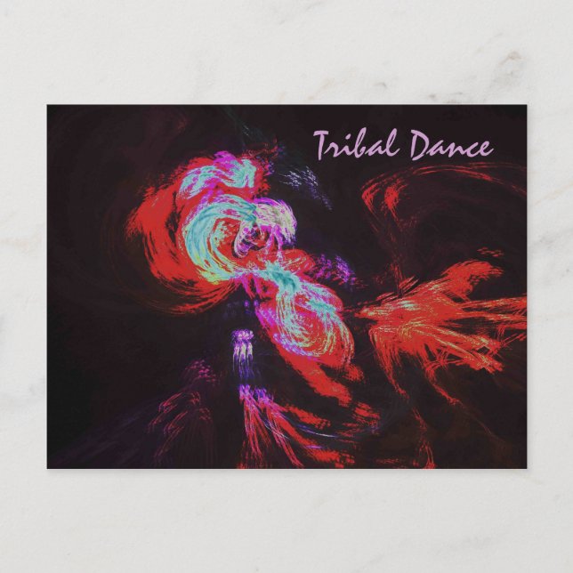 CARTÃO POSTAL DANÇA TRIBAL (Frente)