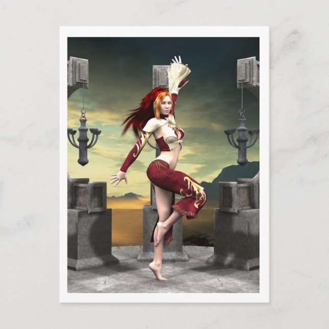 Cartão postal Dançado (Frente)