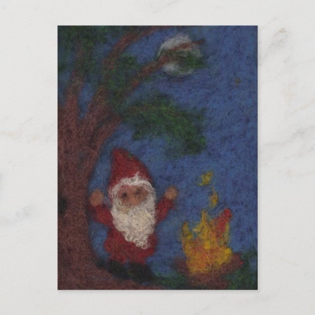 Cartão Postal Dançando ao redor do fogo (Frente)