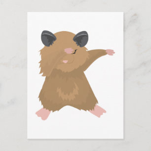 Cartão Postal Dançando Hamster Dance Engraçado Dab Dance Ideia