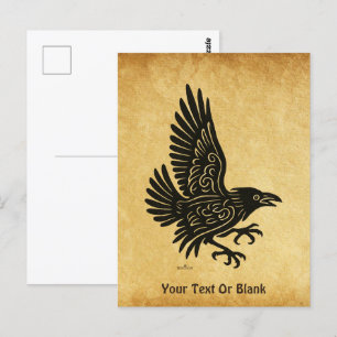 Cartão Postal Dançando Norse Raven