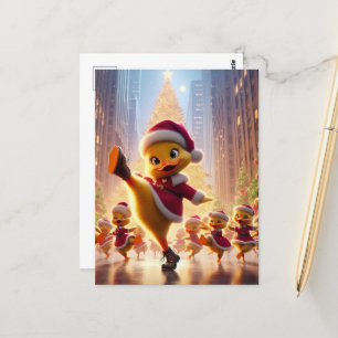 Cartão Postal Dançando Patos de Natal