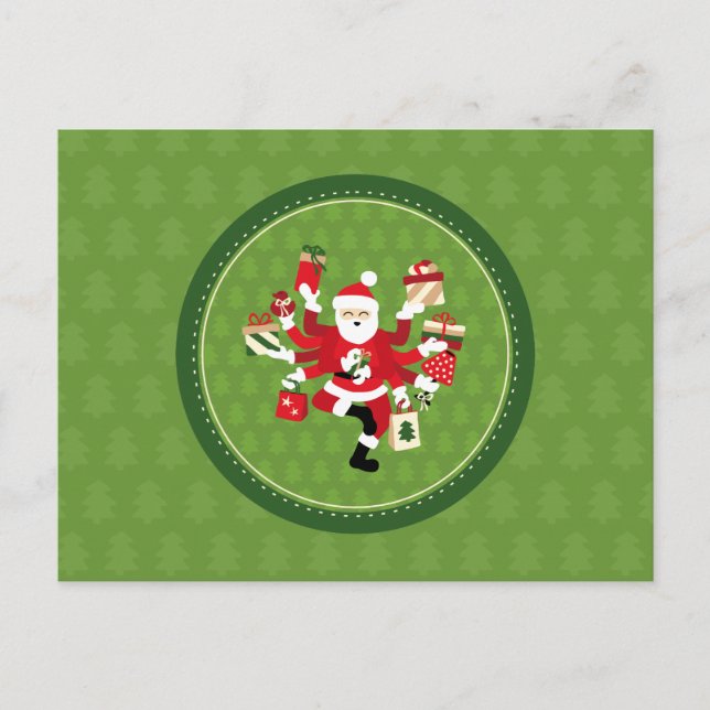 Cartão Postal Dançando Shiva Claus (Frente)