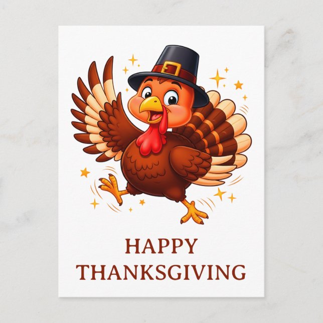 Cartão Postal Dançar a Turquia (Frente)