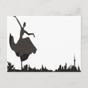 Cartão Postal Dançar Com O Skyline