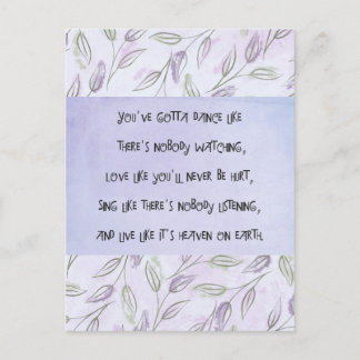 Cartão Postal Dançar como ninguém está assistindo