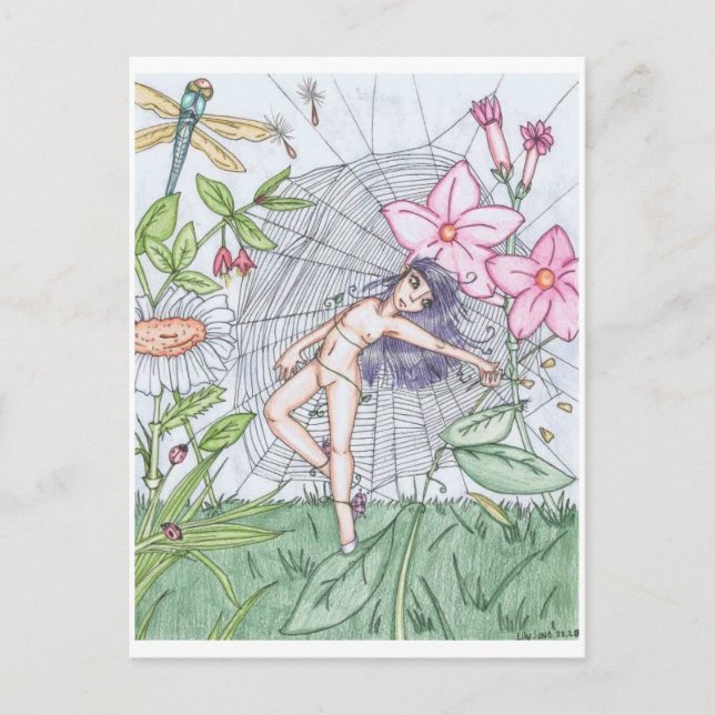 Cartão Postal Dançar na Natureza. (Frente)