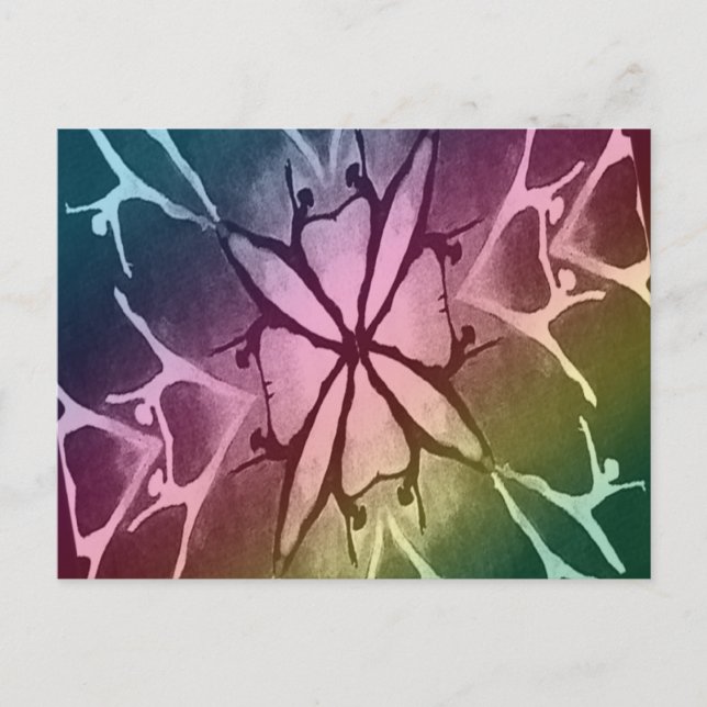 Cartão Postal Dançarina (Arco-Íris - Torção) (Frente)