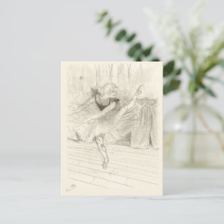 Cartão Postal Dançarina Balé, Toulouse-Lautrec