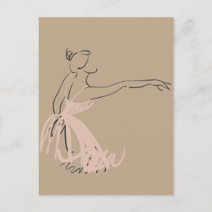 Cartão Postal Dançarina de balé Ballerina