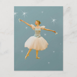 Cartão Postal Dançarina de Ballet com Castanholas