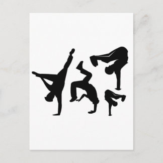 Cartão Postal dançarina de hip hop
