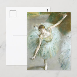 Cartão Postal Dançarina em Verde, Edgar Degas