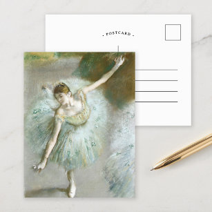 Cartão Postal Dançarina em Verde   Edgar Degas