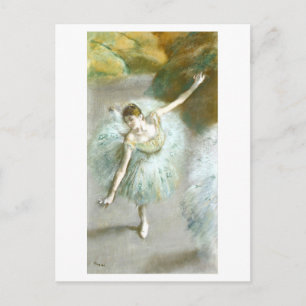 Cartão Postal Dançarina em Verde Pintura (1883) por Degas