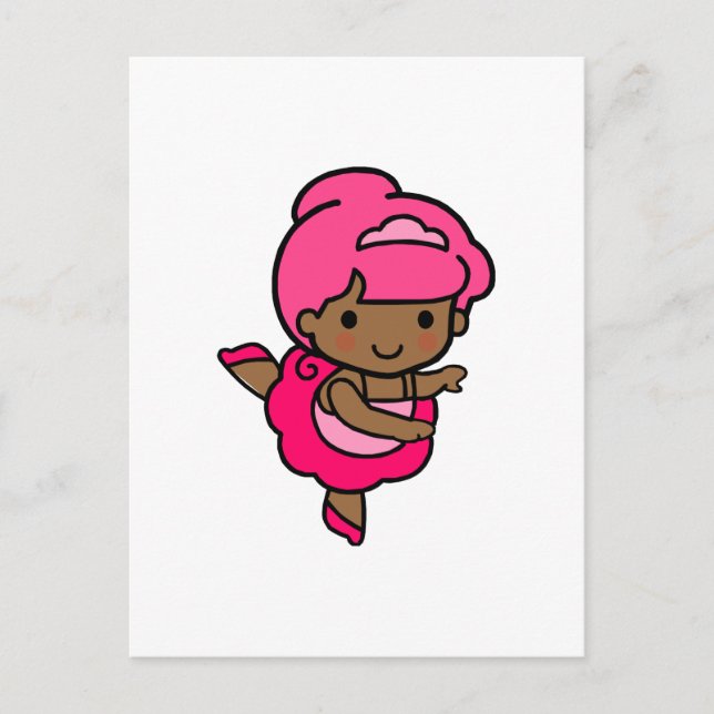 Cartão Postal Dançarina Girl (Frente)