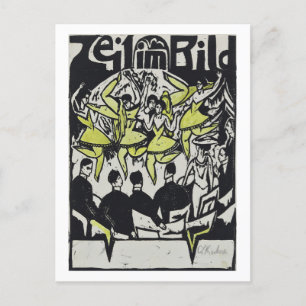 Cartão Postal Dançarina no Palácio de Gelo Kirchner