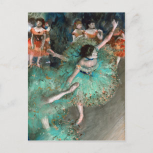Cartão Postal Dançarina Verde (Danseuse Verte) Edgar Degas