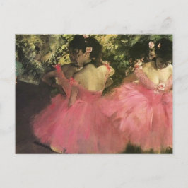 Cartão postal Dançarinas de Rosa por Edgar Degas