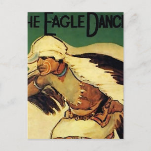 Cartão Postal “Dançarino Águia” Arte Ocidental por Gerald Cassid