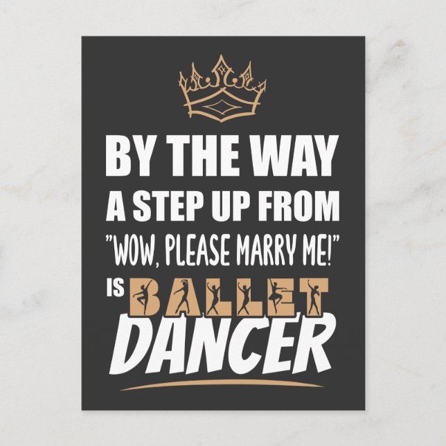 Cartão Postal Dançarino balé é o Ultimate em Recurso. Presente d (Frente)