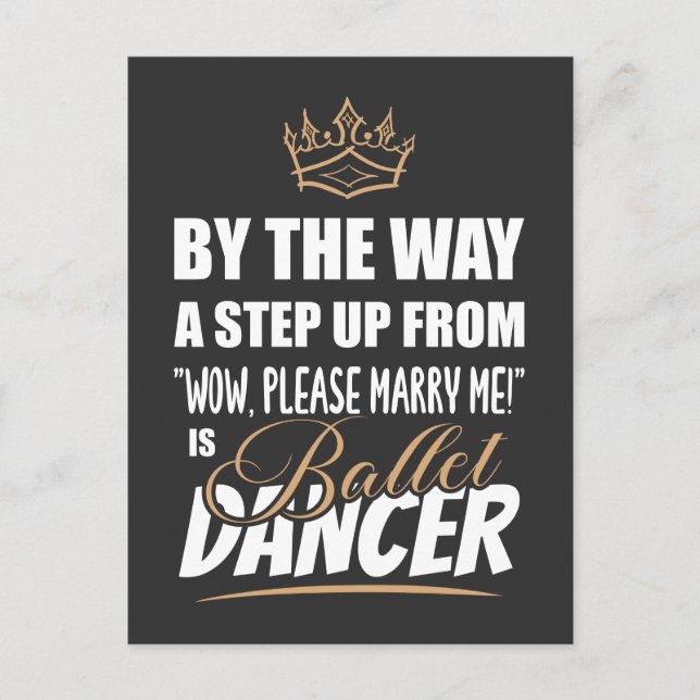 Cartão Postal Dançarino balé é o Ultimate em Recurso. Presente d (Frente)