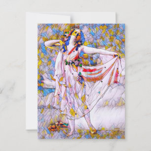 Cartão Postal Dançarino de Vidro Arrumado