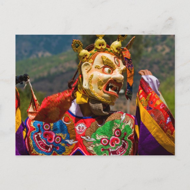 Cartão Postal Dançarino do Festival Aisan (Frente)