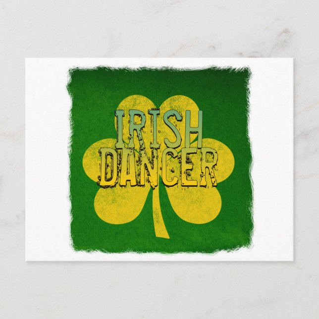 Cartão Postal Dançarino Irlandês (Frente)