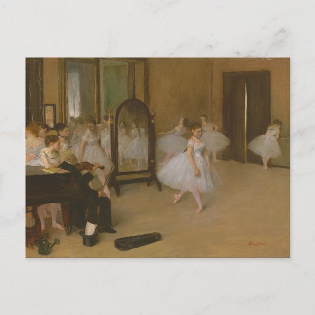 Cartão Postal Dançarinos balés da turma de dança Edgar Degas (Frente)