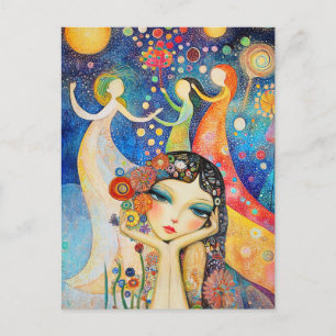 Cartão Postal Dançarinos E Daydreams