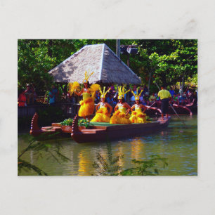 Cartão Postal Dançarinos havaianos no Dourado