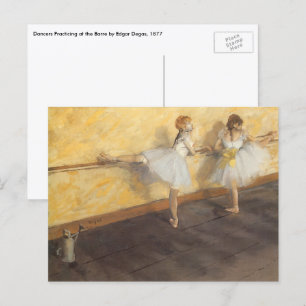 Cartão Postal Dançarinos no Bar por Edgar Degas, Balé de Vinta