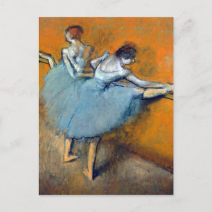 Cartão Postal Dançarinos no Barre, Edgar Degas
