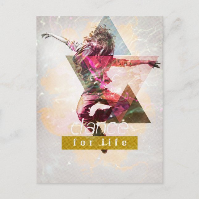 Cartão Postal Dance4Life (Frente)