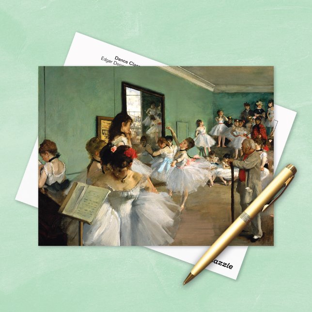 Cartão Postal Dance Class Ballerinas Edgar Degas (Criador carregado)