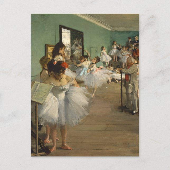 Cartão Postal Dance Class Edgar Degas (Frente)