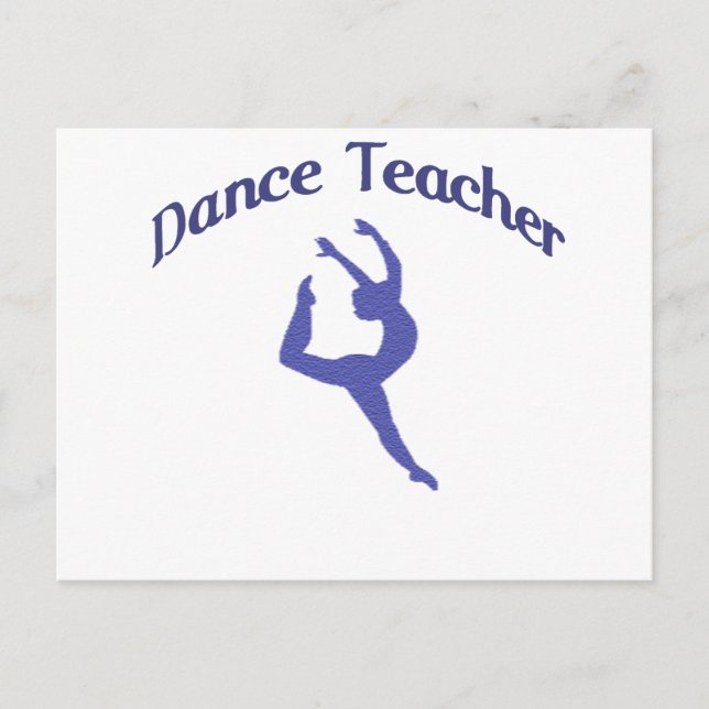 Cartão Postal Dance Teacher Jete (Frente)