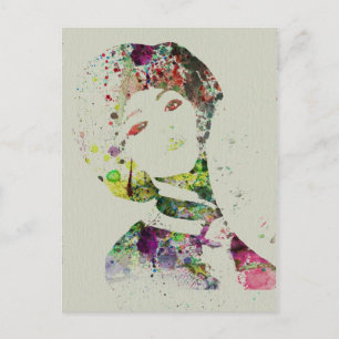 Cartão Postal Dancer aquarela