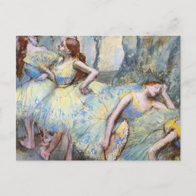Cartão Postal Dancer Art Dancers, Balé Degas, pintura (Frente)