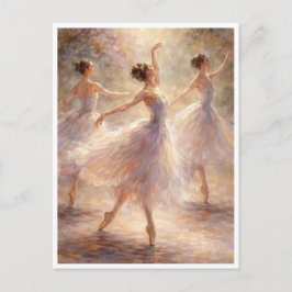 Cartão Postal Dancing ballerinas. Postcard
